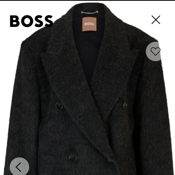 Hugo Boss Double-Breasted Coat In Cotton! - Picture 1 of 7
